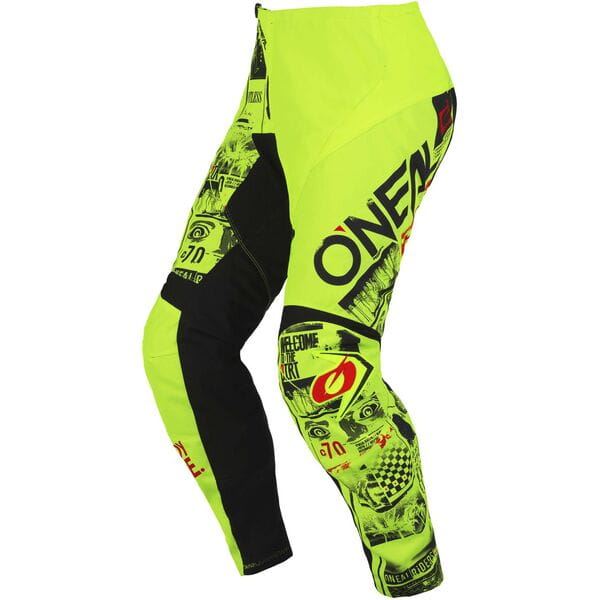 O'Neal 2024 Motocross Pants Element Attack Youth Neon Yellow Black